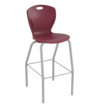 Load image into Gallery viewer, Discover four-leg stool with a flexible seat and sturdy frame for classrooms, cafeterias, and collaborative spaces.