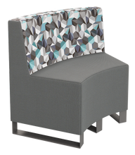 Load image into Gallery viewer, artcobell soft seating curved linear lounge sofa with elevated sled legs