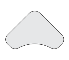 Load image into Gallery viewer, artcobell Students Desks Shape Desks Tri-Top line art