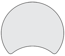 Load image into Gallery viewer, artcobell Tables shape tables crescent line art