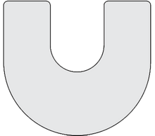 Load image into Gallery viewer, artcobell Tables shape tables horseshoe line art