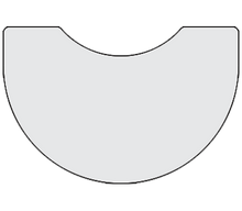 Load image into Gallery viewer, artcobell Tables shape tables kidney line art