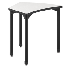 Load image into Gallery viewer, artcobell aperture shape desk with fixed legs