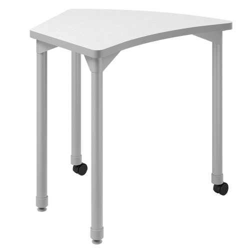 artcobell aperture shape desk with wheelbarrow legs