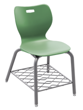 Load image into Gallery viewer, artcobell Alphabet Four Leg Chair with Bookrack