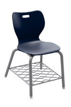 Load image into Gallery viewer, artcobell Alphabet Four Leg Chair with Bookrack