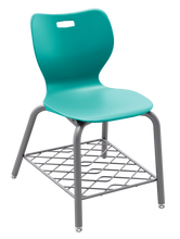 Load image into Gallery viewer, artcobell Alphabet Four Leg Chair with Bookrack