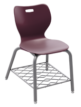 Load image into Gallery viewer, artcobell Alphabet Four Leg Chair with Bookrack