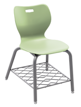 Load image into Gallery viewer, artcobell Alphabet Four Leg Chair with Bookrack