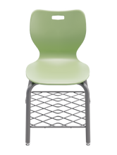 Load image into Gallery viewer, artcobell Alphabet Four Leg Chair with Bookrack