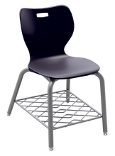 Load image into Gallery viewer, artcobell Alphabet Four Leg Chair with Bookrack