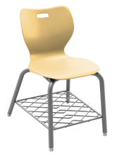 Load image into Gallery viewer, artcobell Alphabet Four Leg Chair with Bookrack