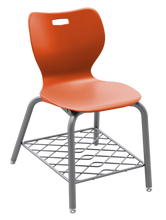 Load image into Gallery viewer, artcobell Alphabet Four Leg Chair with Bookrack