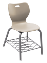 Load image into Gallery viewer, artcobell Alphabet Four Leg Chair with Bookrack