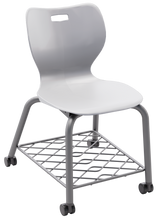 Load image into Gallery viewer, artcobell Seating Alphabet Four Leg Caster w/Bookrack