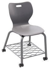 Load image into Gallery viewer, artcobell Seating Alphabet Four Leg Caster w/Bookrack