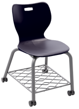 Load image into Gallery viewer, artcobell Seating Alphabet Four Leg Caster w/Bookrack