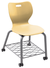 Load image into Gallery viewer, artcobell Seating Alphabet Four Leg Caster w/Bookrack