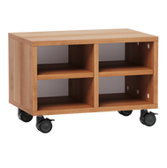 artcobell Storage Mobile Library Shelves mobile cubby