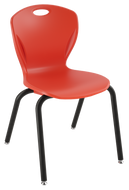 Artcobell seating discover four leg student chair with flexible shell