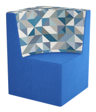 Load image into Gallery viewer, Curved corner modular soft seating chair with wraparound backrest
