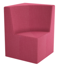 Load image into Gallery viewer, Curved corner modular soft seating chair with wraparound backrest
