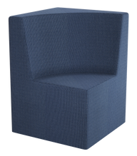Load image into Gallery viewer, Curved corner modular soft seating chair with wraparound backrest
