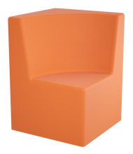 Load image into Gallery viewer, Curved corner modular soft seating chair with wraparound backrest

