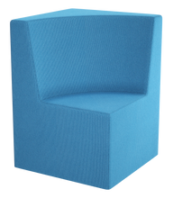Load image into Gallery viewer, Curved corner modular soft seating chair with wraparound backrest
