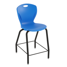 Load image into Gallery viewer, Discover four-leg stool with a flexible seat and sturdy frame for classrooms, cafeterias, and collaborative spaces.
