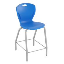 Load image into Gallery viewer, Discover four-leg stool with a flexible seat and sturdy frame for classrooms, cafeterias, and collaborative spaces.
