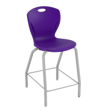 Load image into Gallery viewer, Discover four-leg stool with a flexible seat and sturdy frame for classrooms, cafeterias, and collaborative spaces.

