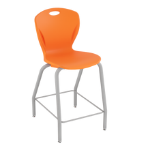 Load image into Gallery viewer, Discover four-leg stool with a flexible seat and sturdy frame for classrooms, cafeterias, and collaborative spaces.
