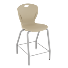 Load image into Gallery viewer, Discover four-leg stool with a flexible seat and sturdy frame for classrooms, cafeterias, and collaborative spaces.
