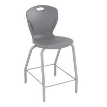 Load image into Gallery viewer, Discover four-leg stool with a flexible seat and sturdy frame for classrooms, cafeterias, and collaborative spaces.

