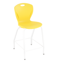 Load image into Gallery viewer, Discover four-leg stool with a flexible seat and sturdy frame for classrooms, cafeterias, and collaborative spaces.
