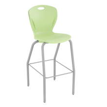 Load image into Gallery viewer, Discover four-leg stool with a flexible seat and sturdy frame for classrooms, cafeterias, and collaborative spaces.
