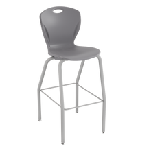 Load image into Gallery viewer, Discover four-leg stool with a flexible seat and sturdy frame for classrooms, cafeterias, and collaborative spaces.
