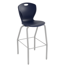 Load image into Gallery viewer, Discover four-leg stool with a flexible seat and sturdy frame for classrooms, cafeterias, and collaborative spaces.
