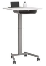 Load image into Gallery viewer, Height-adjustable WithinReach Teacher Podium with optional storage and casters

