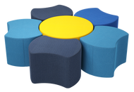 Lightweight foam bowtie-shaped seating. Use Wanderer individually or nest together to create flexible seating arrangements. Easy for students to move, rearrange, and collaborate.