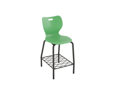 Load image into Gallery viewer, Four Leg Cafe Stool with Bookrack
