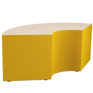1/3 Arc soft seating configurable piece to create circles, snakes, and other shapes