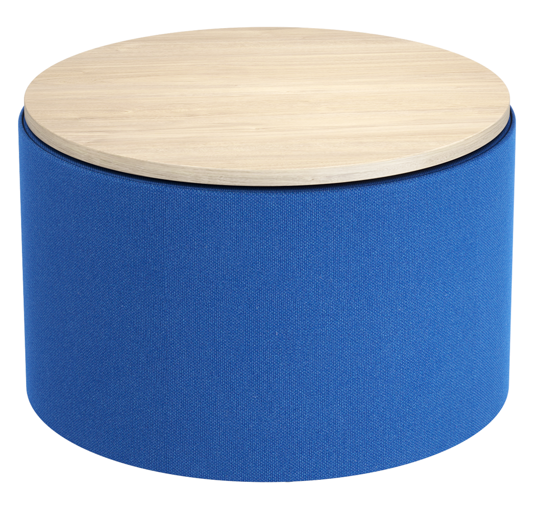 artcobell soft seating round ottoman with laminate top