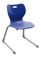 Alphabet cantilever chair for flexible seating