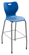 Alphabet four-leg stool for classrooms and cafeterias