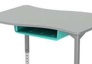 Book box storage for student desks