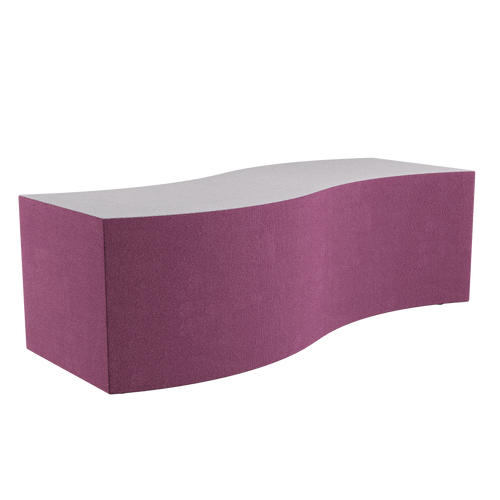 artcobell soft seating expanse bench two tone