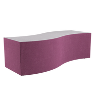 Artcobell curved soft seating bench 