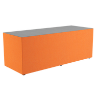 artcobell soft seating rectangle bench two tone 
